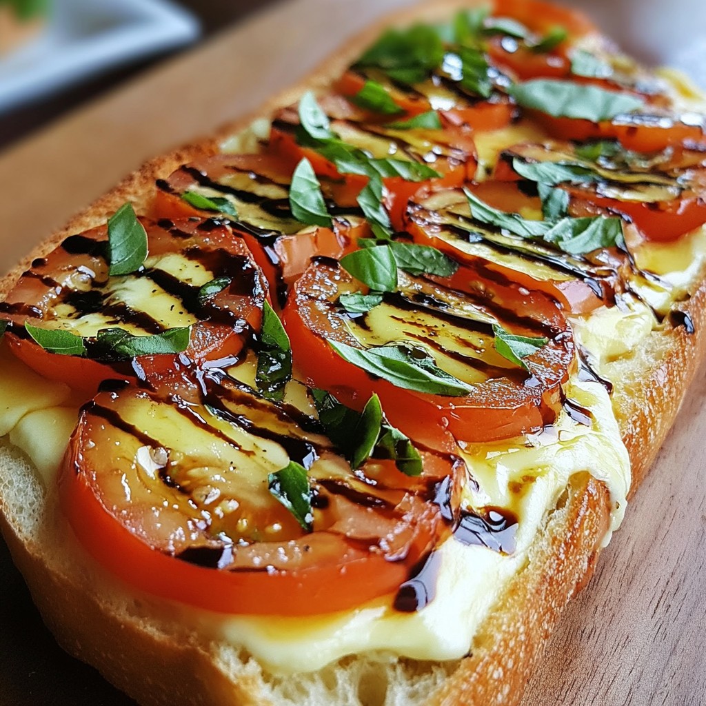 Caprese Garlic Bread Flavorful and Easy Delight