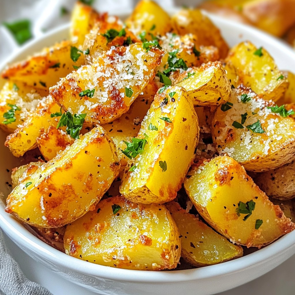 Crispy Parmesan Potato Wedges Perfect for Snacking