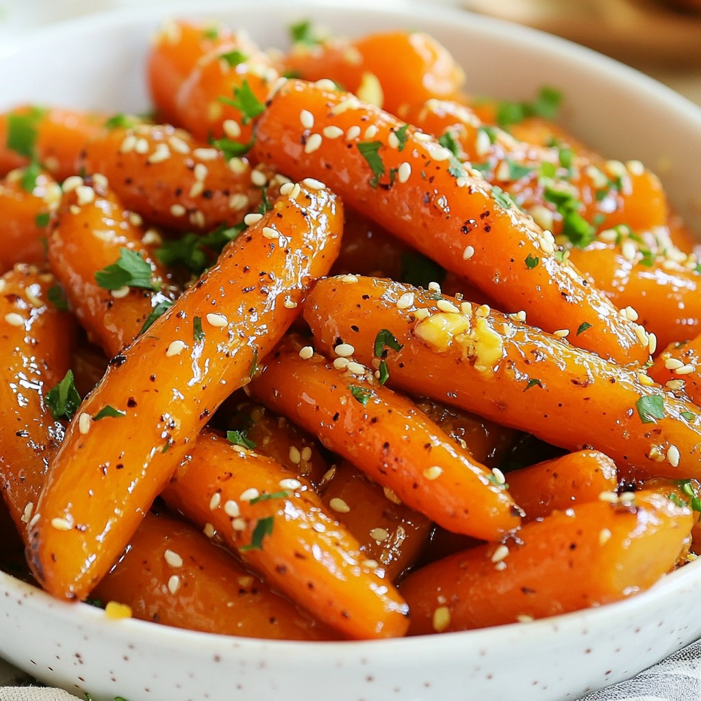 Honey Garlic Glazed Carrots Tasty Side Dish Recipe