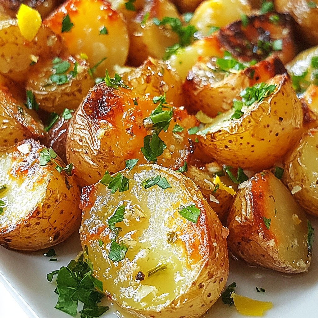 Garlic Butter Roasted Potatoes Mouthwatering Side Dish