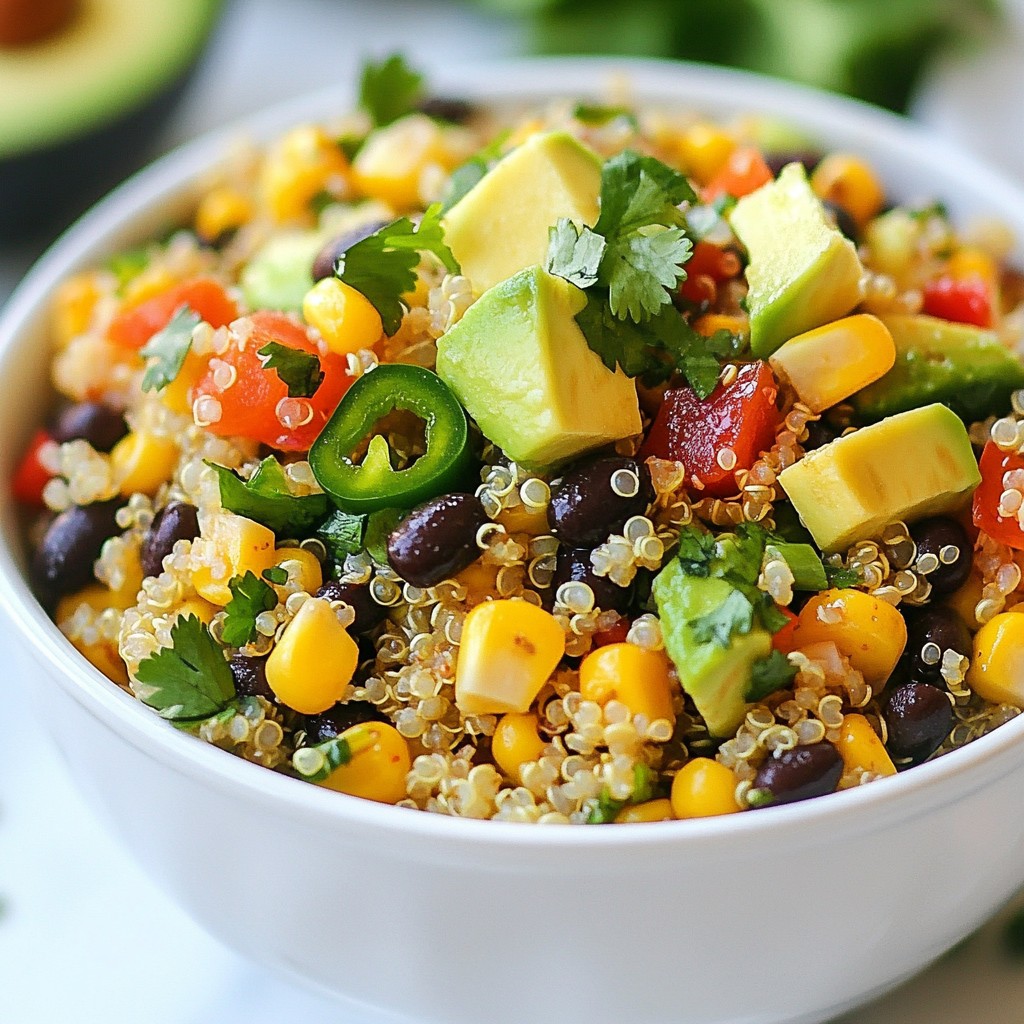 Jalapeño Lime Quinoa Salad Fresh and Flavorful Dish