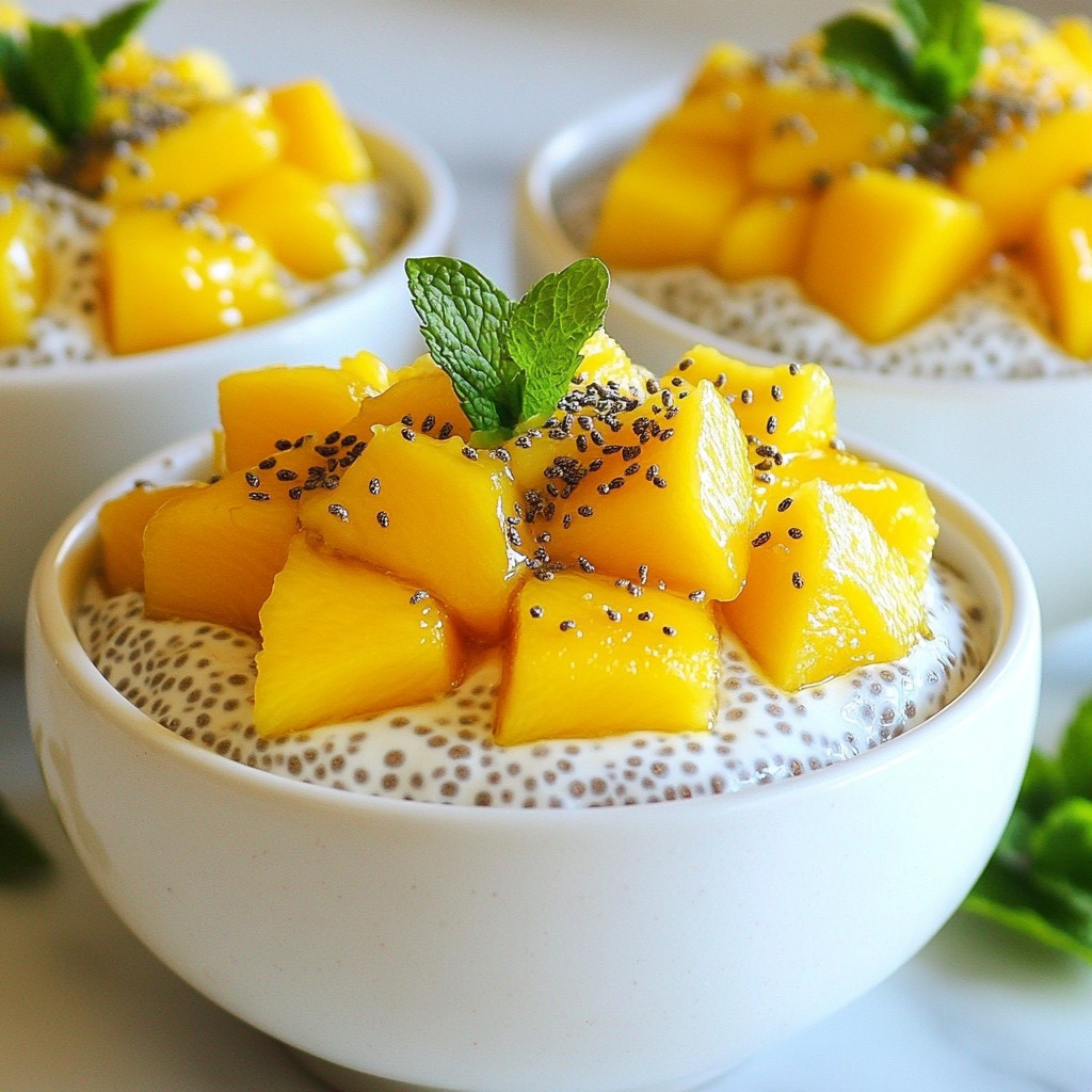 Coconut Mango Chia Pudding Refreshing and Simple Treat
