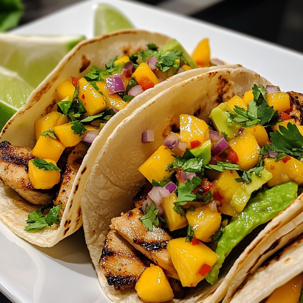 Spicy Mango Chicken Tacos Flavorful and Fresh Delight