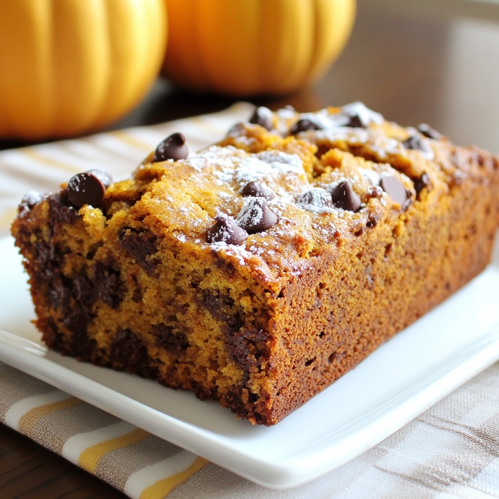 Chocolate Chip Pumpkin Bread Moist and Easy Recipe