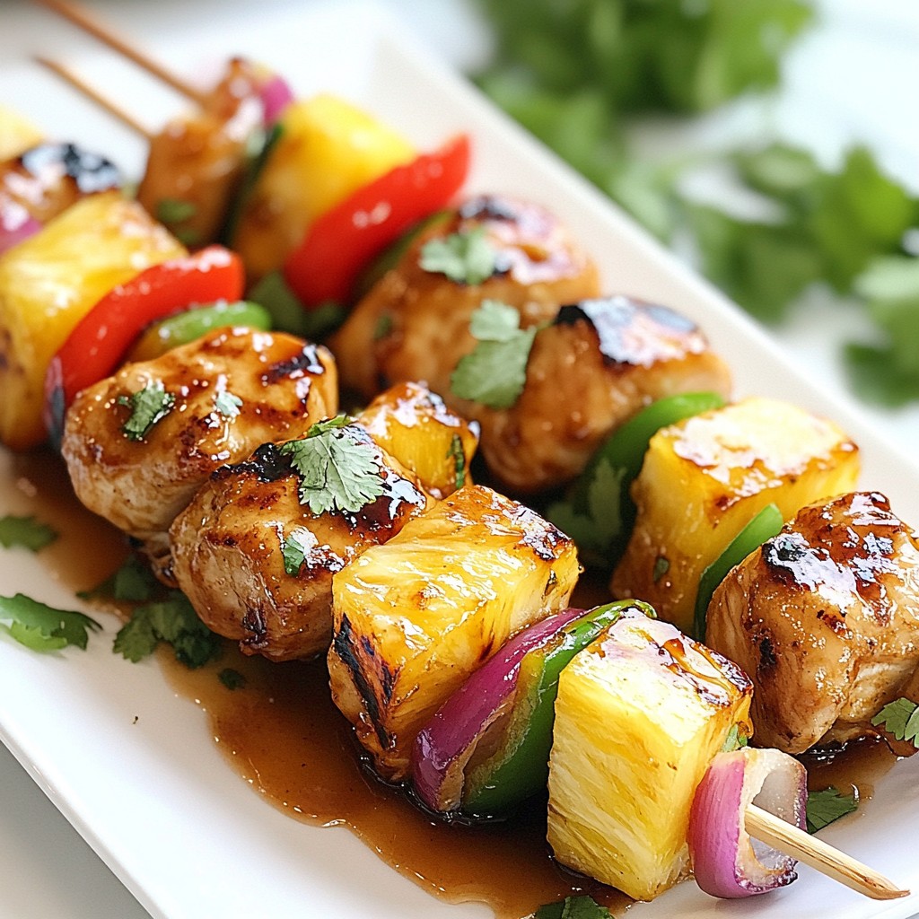 Pineapple Teriyaki Chicken Skewers Simple and Flavorful