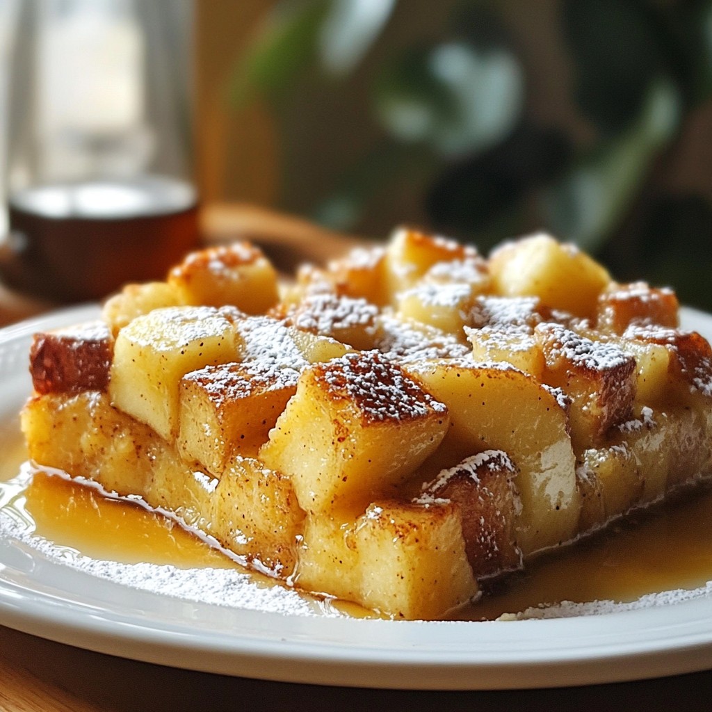 Apple Cinnamon French Toast Casserole Delight