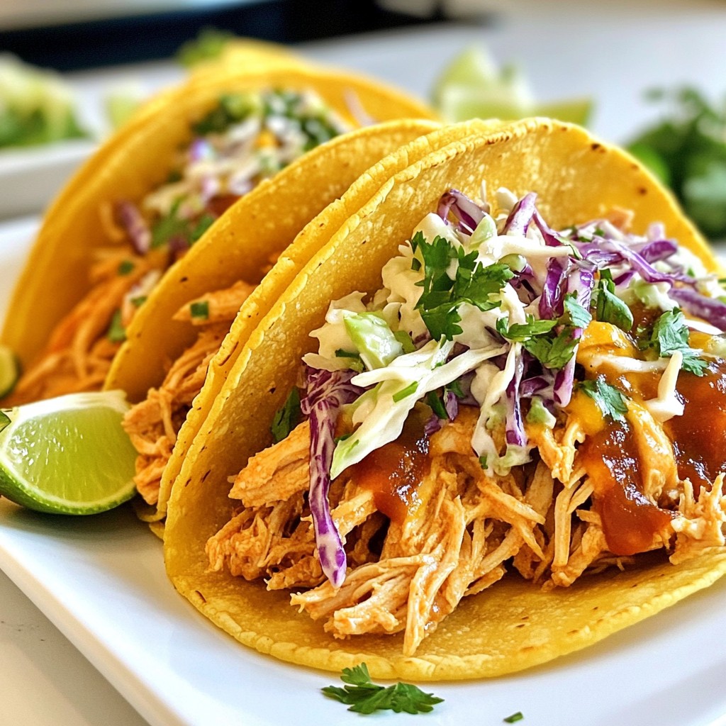 Smoked BBQ Pulled Chicken Tacos Quick and Tasty Treat