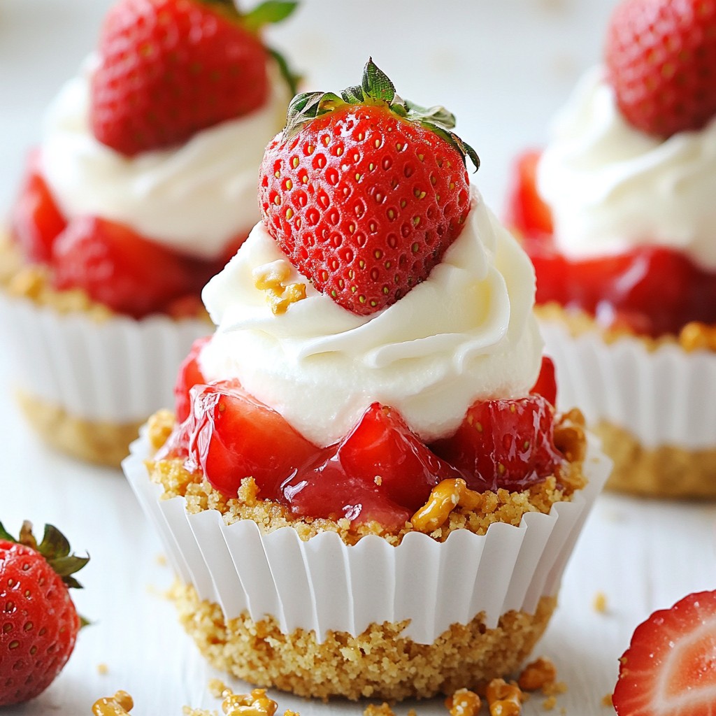 Strawberry Pretzel Salad Cups Delightful and Easy Treat