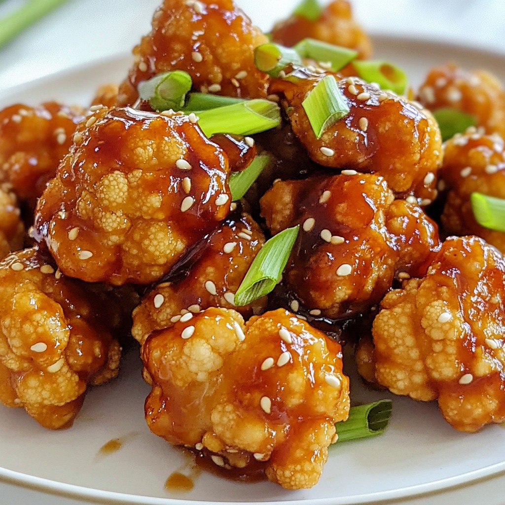 General Tso’s Cauliflower Flavor-Packed Delight