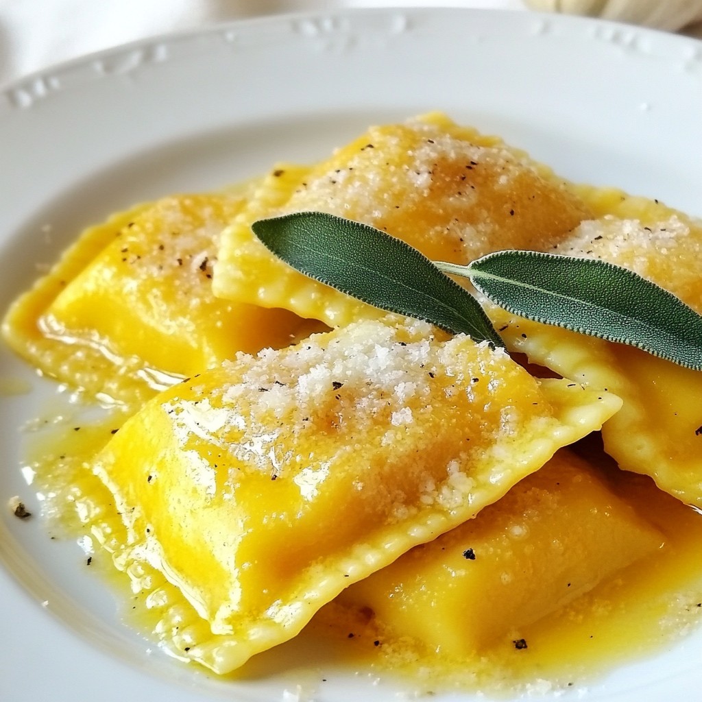 Brown Butter Pumpkin Ravioli Flavorful Comfort Meal