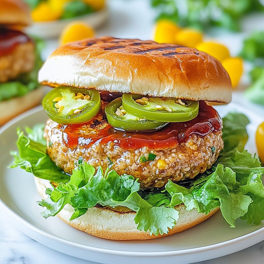 Spicy BBQ Chicken Sausage Burgers Tasty and Easy Meal