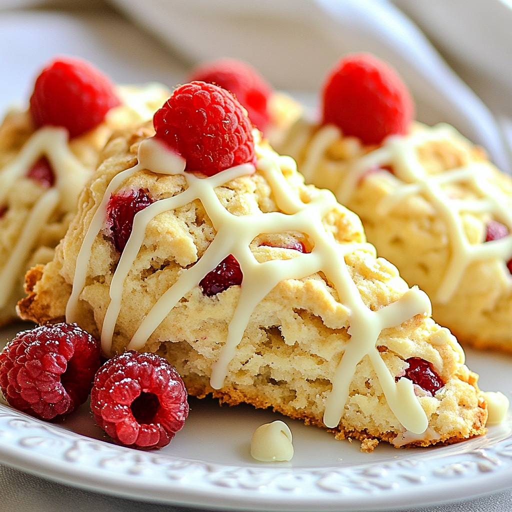 Raspberry White Chocolate Scones Irresistible Treat