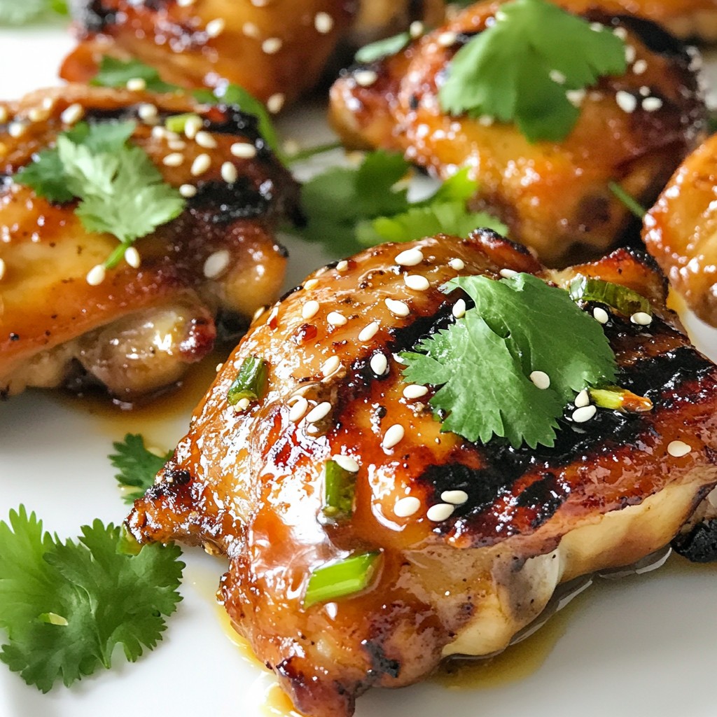 Grilled Ginger Soy Chicken Thighs Flavorful Summer Dish