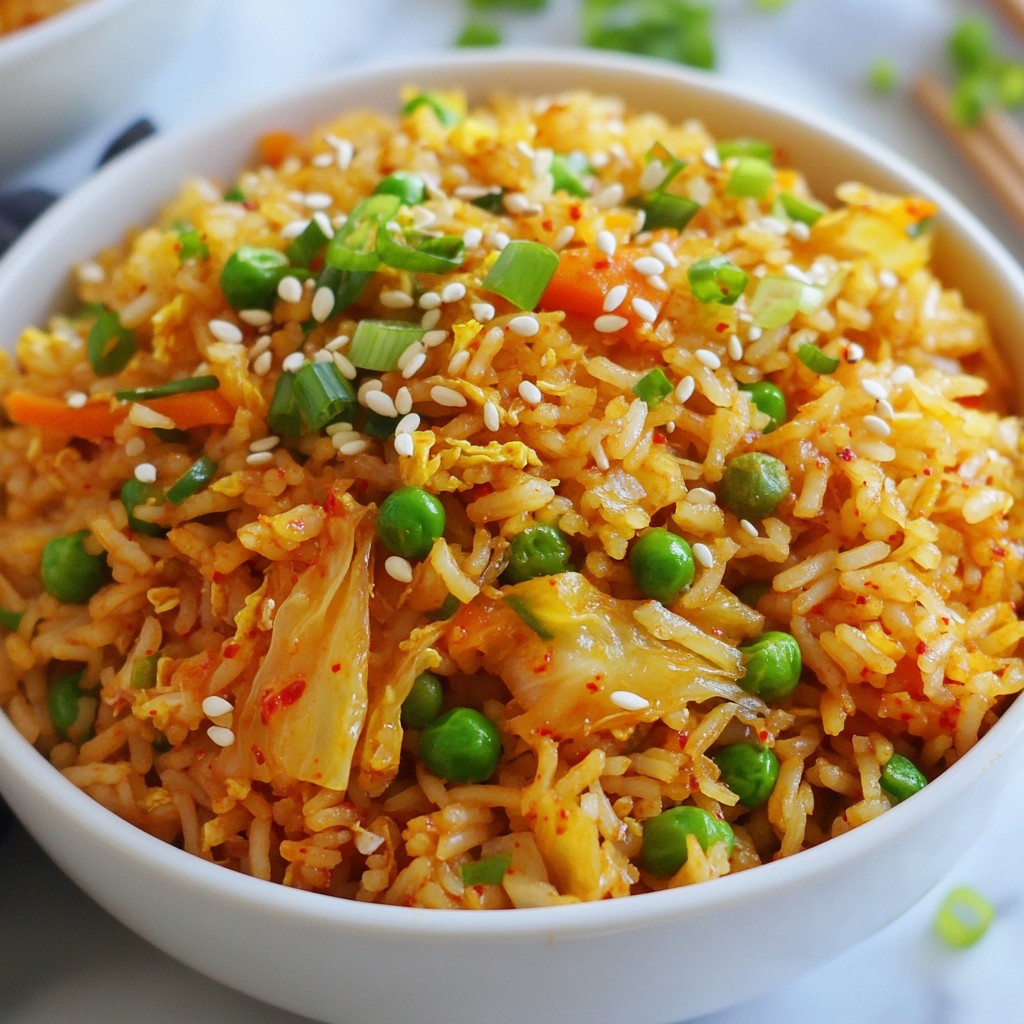 Spicy Kimchi Fried Rice Flavorful and Easy Recipe