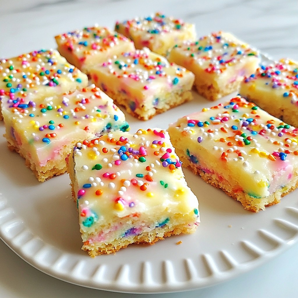 Funfetti Sugar Cookie Bars Delightful and Easy Recipe