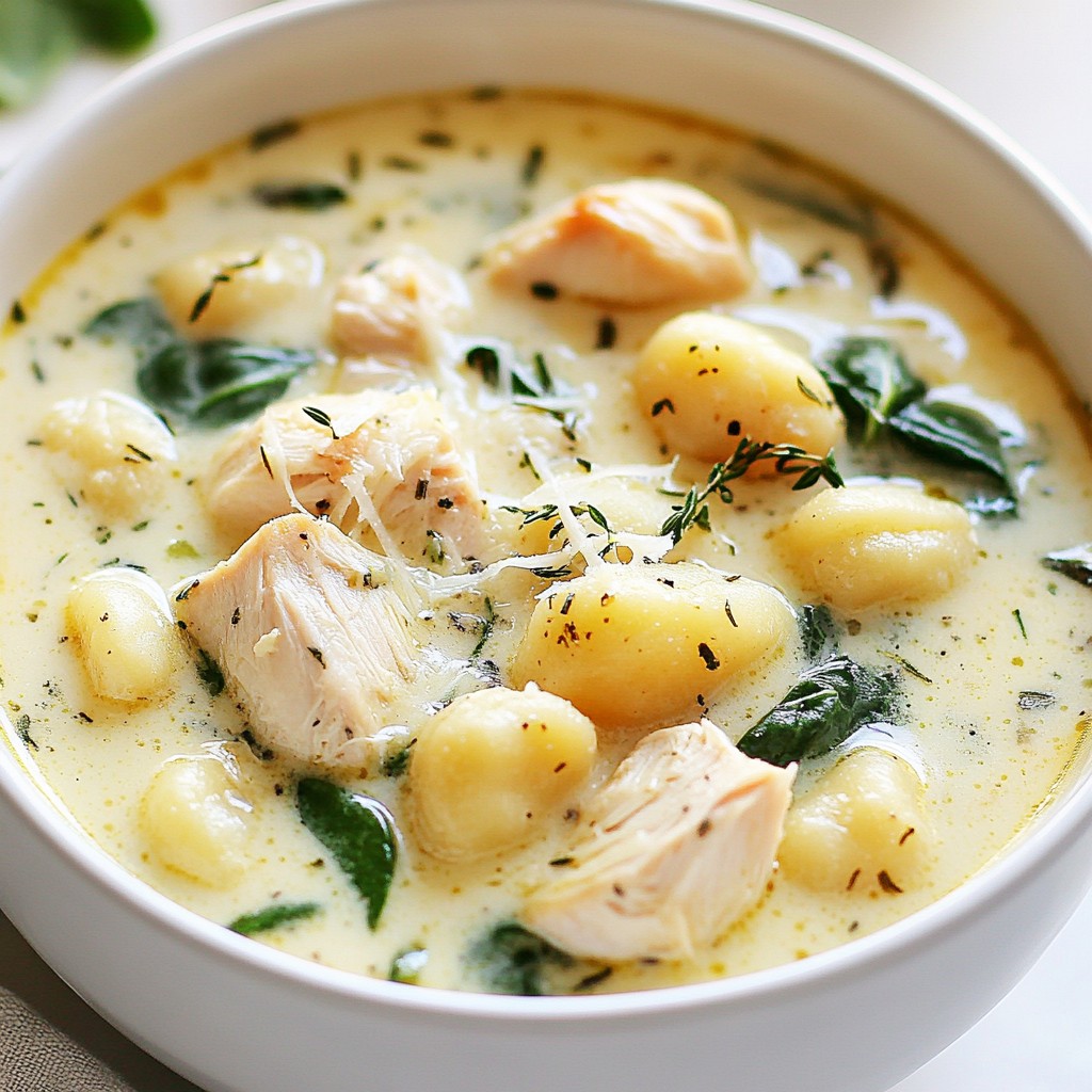 Creamy Chicken Gnocchi Soup Hearty and Flavorful Meal