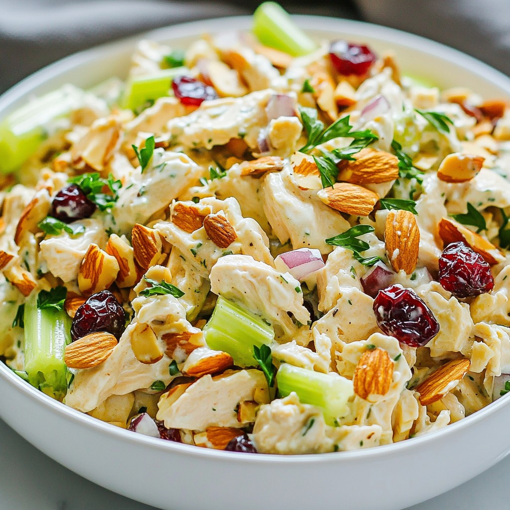 Almond Cranberry Chicken Salad Fresh and Simple Dish