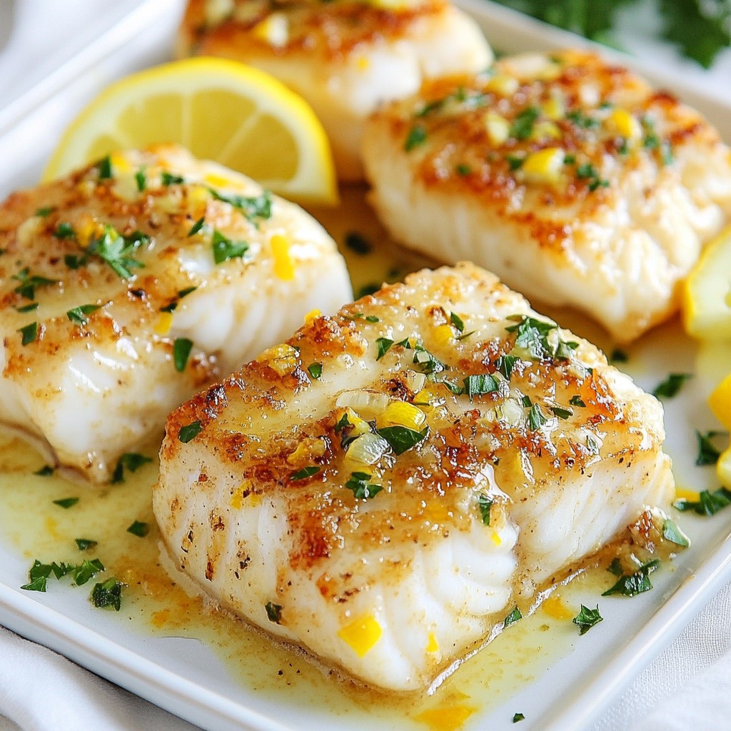 Garlic Lemon Butter Cod Simple and Savory Dish