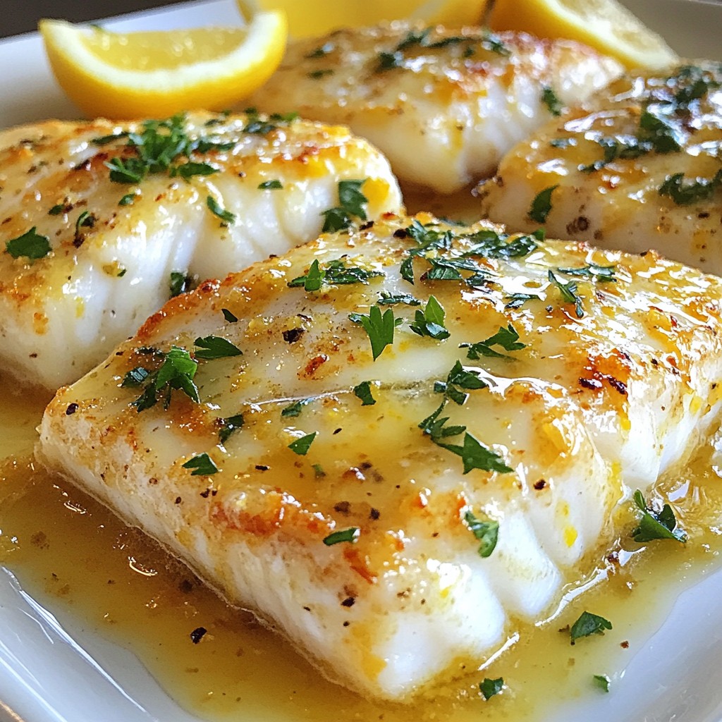 Lemon Garlic Butter Cod Simple and Savory Delight