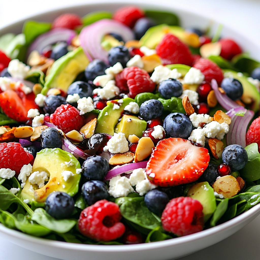 Berry Spinach Power Salad Nutritious and Fresh Meal