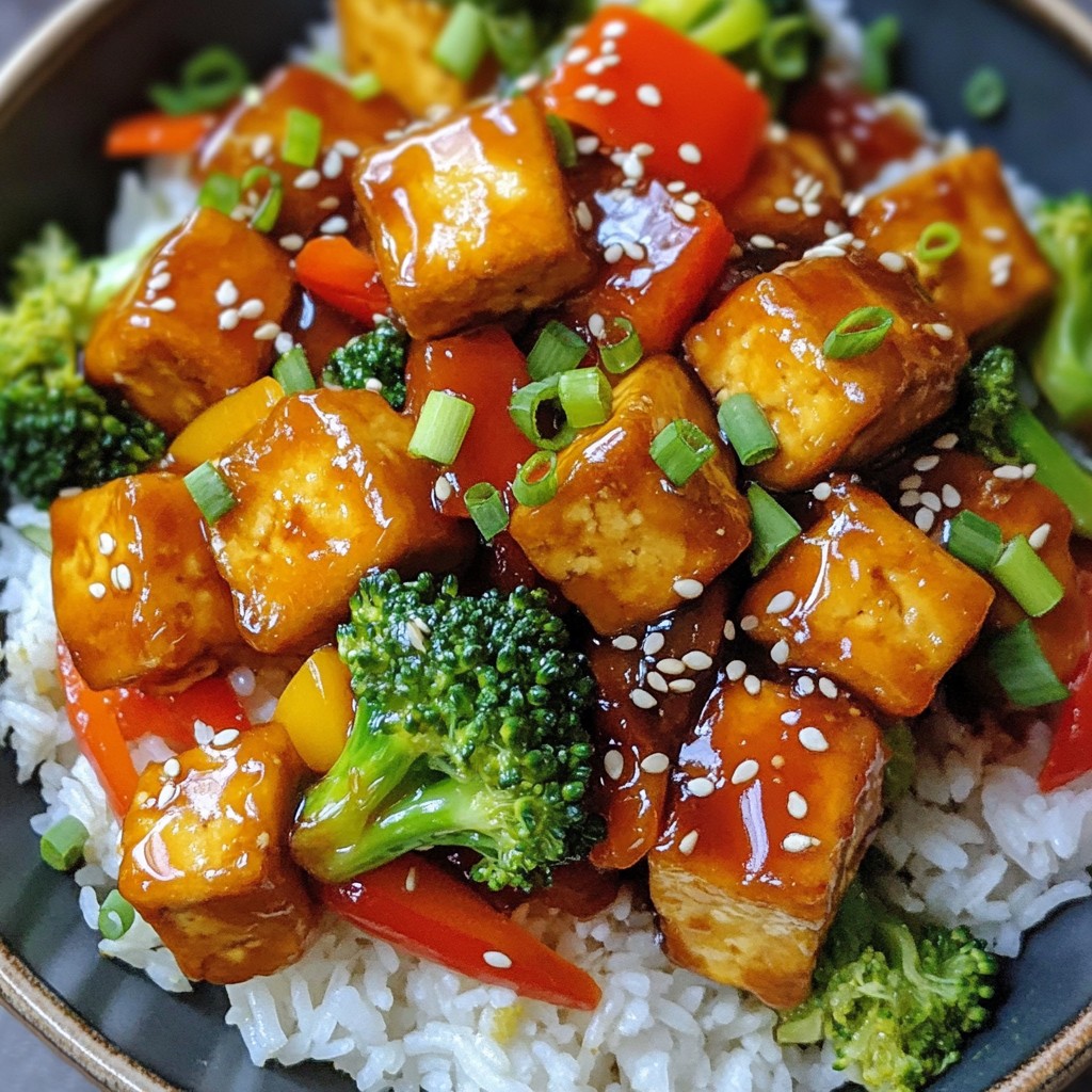 Sticky Teriyaki Tofu Stir-Fry Easy and Flavorful Meal