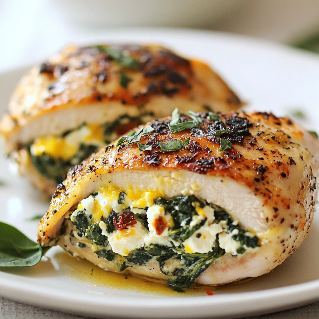 Spinach Feta Stuffed Chicken Flavorful Dinner Delight
