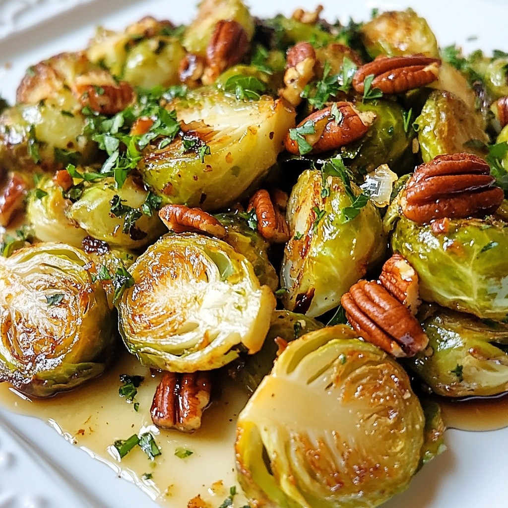 Balsamic Honey Roasted Brussels Sprouts Savory Delight