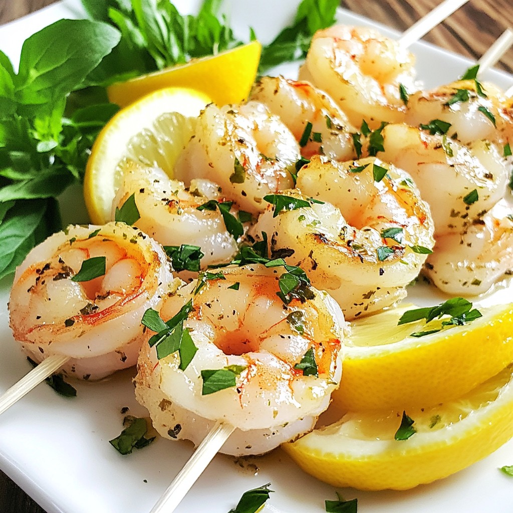 Garlic Herb Shrimp Skewers Flavorful and Easy Recipe