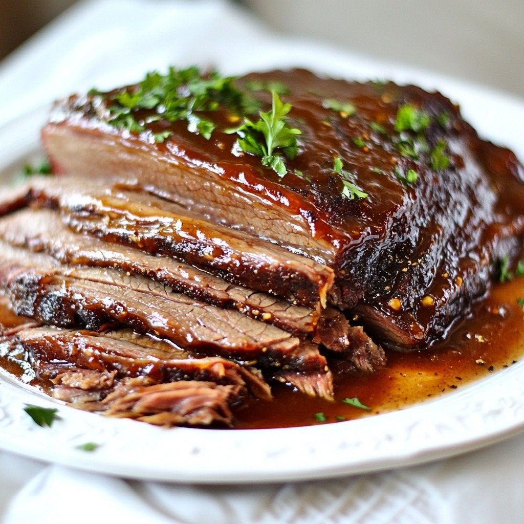 Slow-Smoked Barbecue Beef Brisket Flavor Explosion
