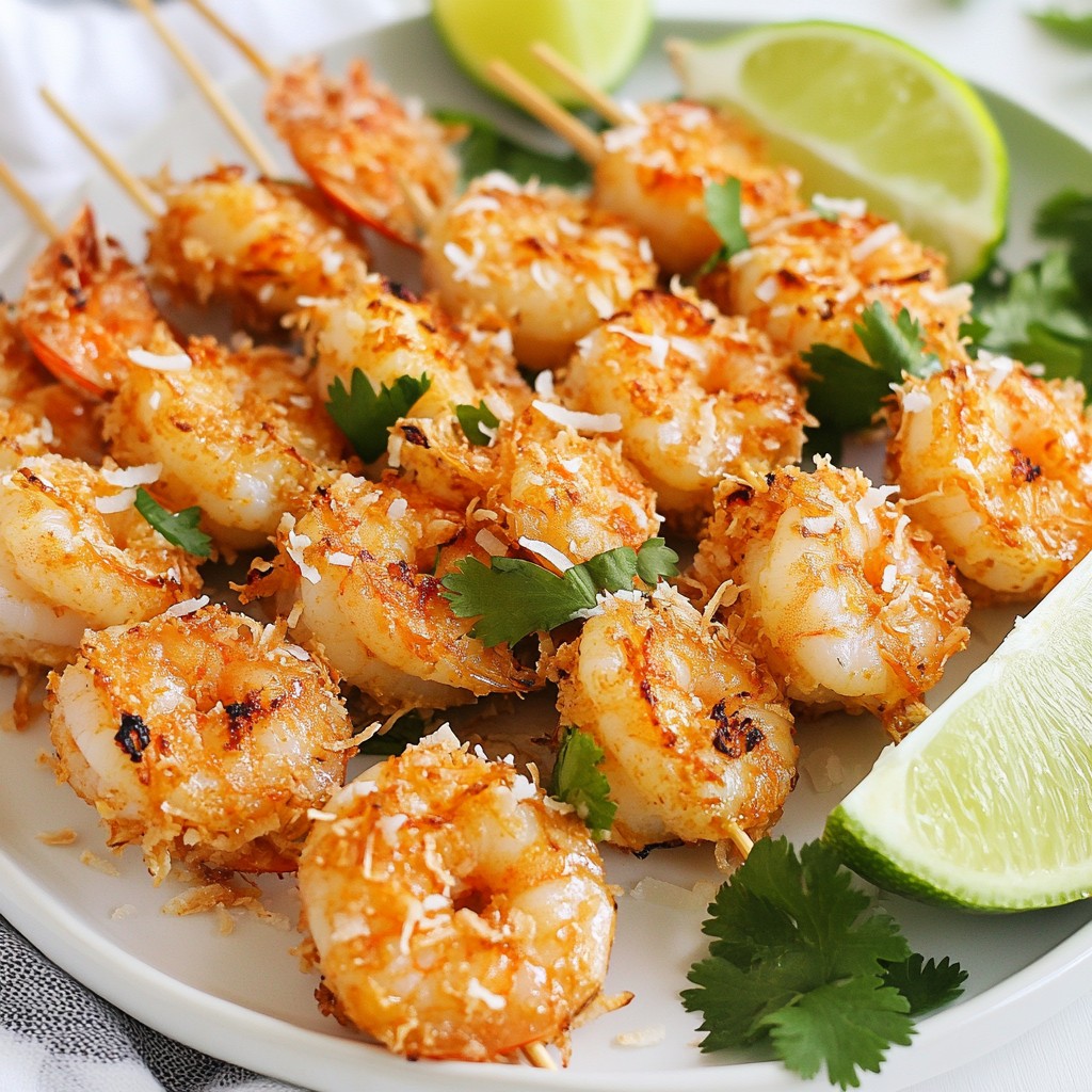 Coconut Lime Shrimp Skewers Flavorful and Easy Recipe