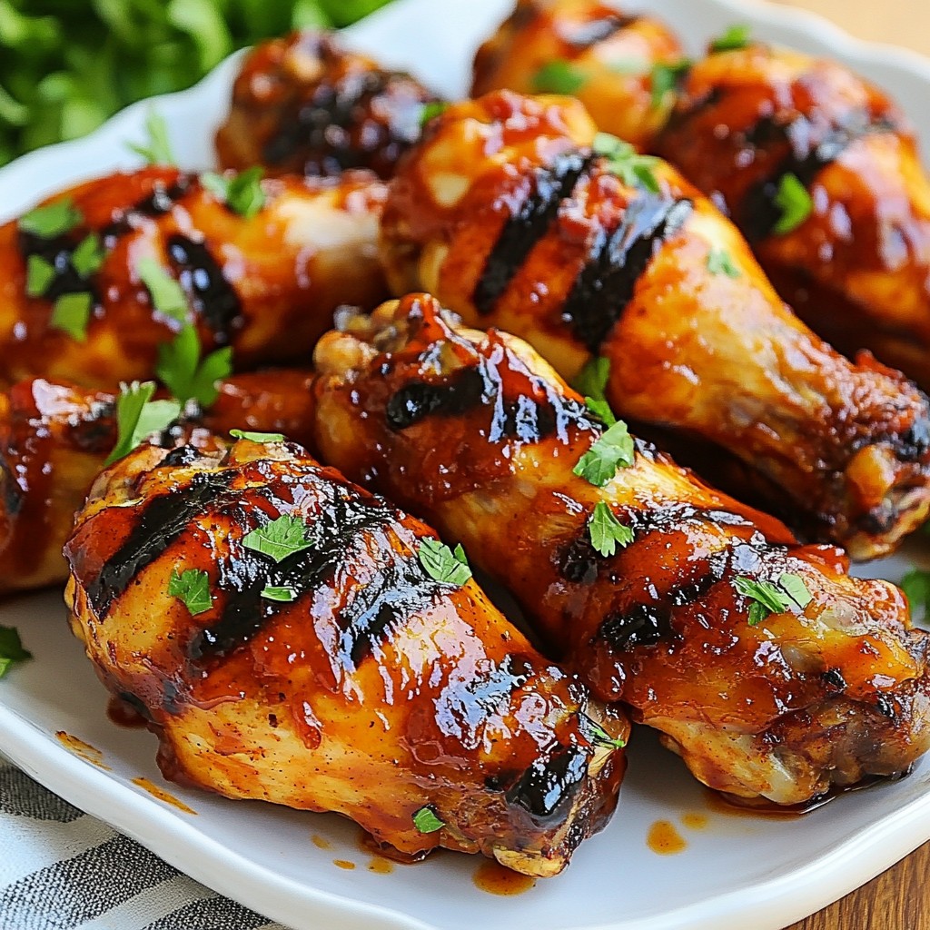 Smoky Grilled BBQ Chicken Drumettes Ready to Devour