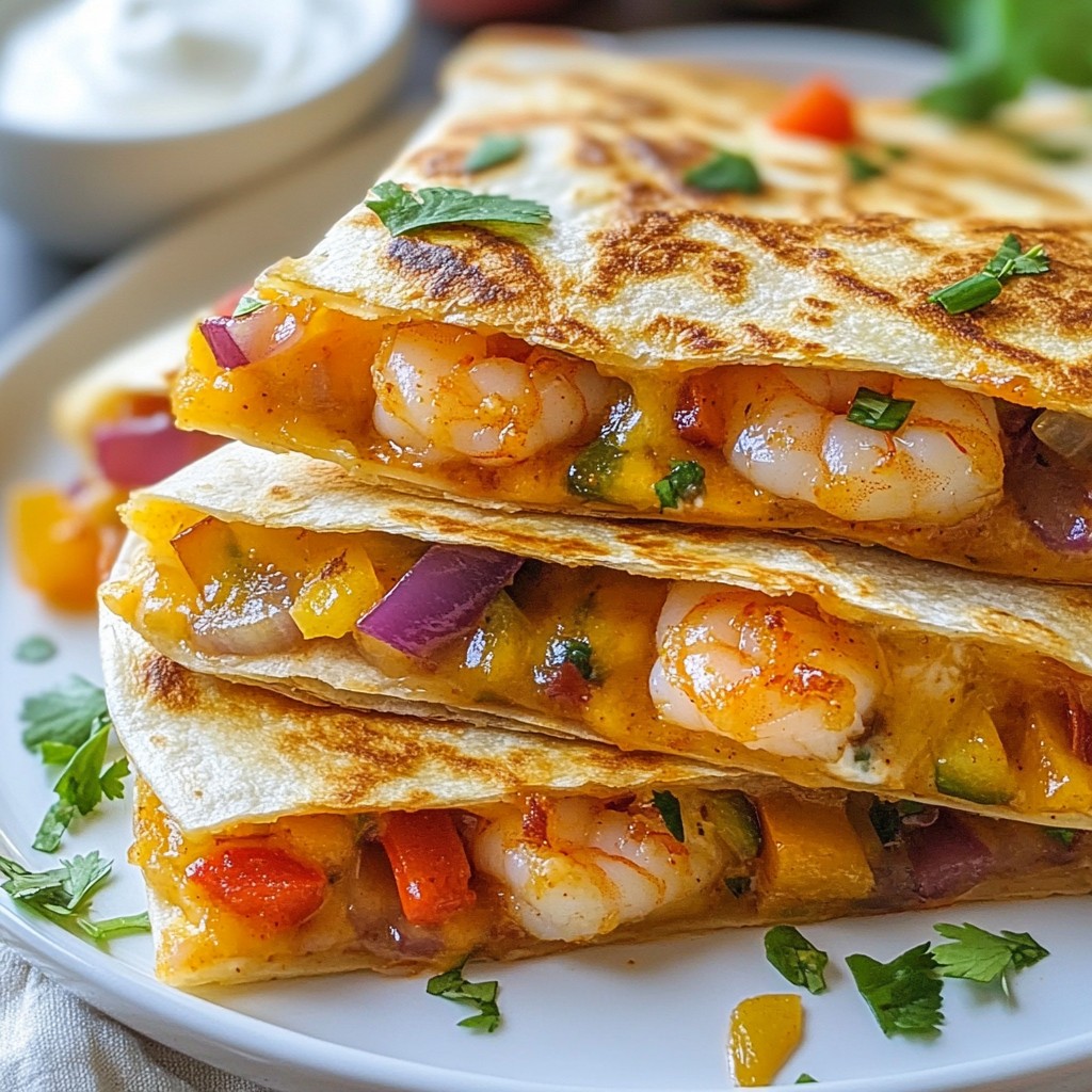 Spicy Shrimp Quesadillas Tasty and Quick Delight