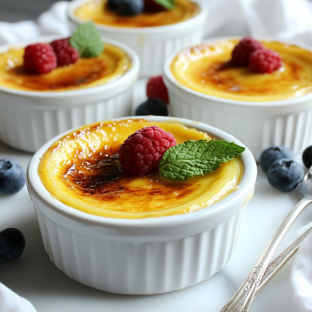 Vanilla Bean Crème Brûlée Rich and Creamy Dessert Delight