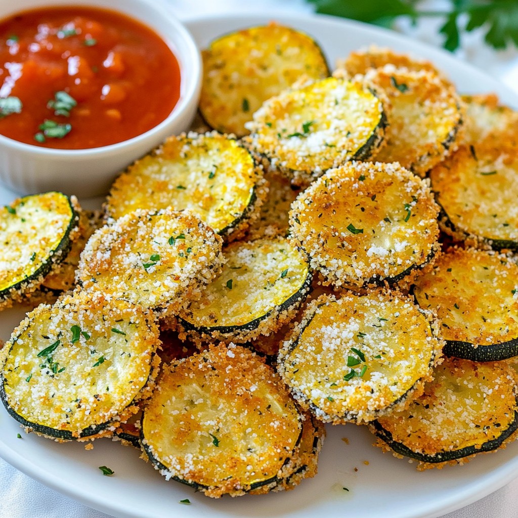 Baked Zucchini Parmesan Crisps Crunchy and Healthy Snack