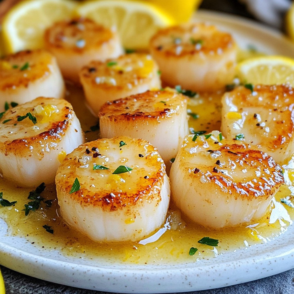 Garlic Lemon Butter Scallops Quick and Tasty Meal
