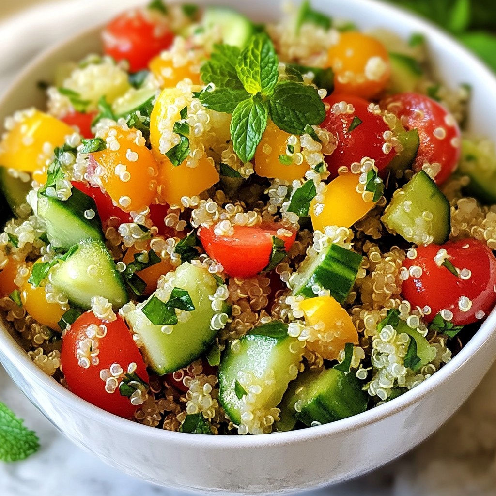 Lemon Herb Quinoa Salad Fresh and Flavorful Bowl