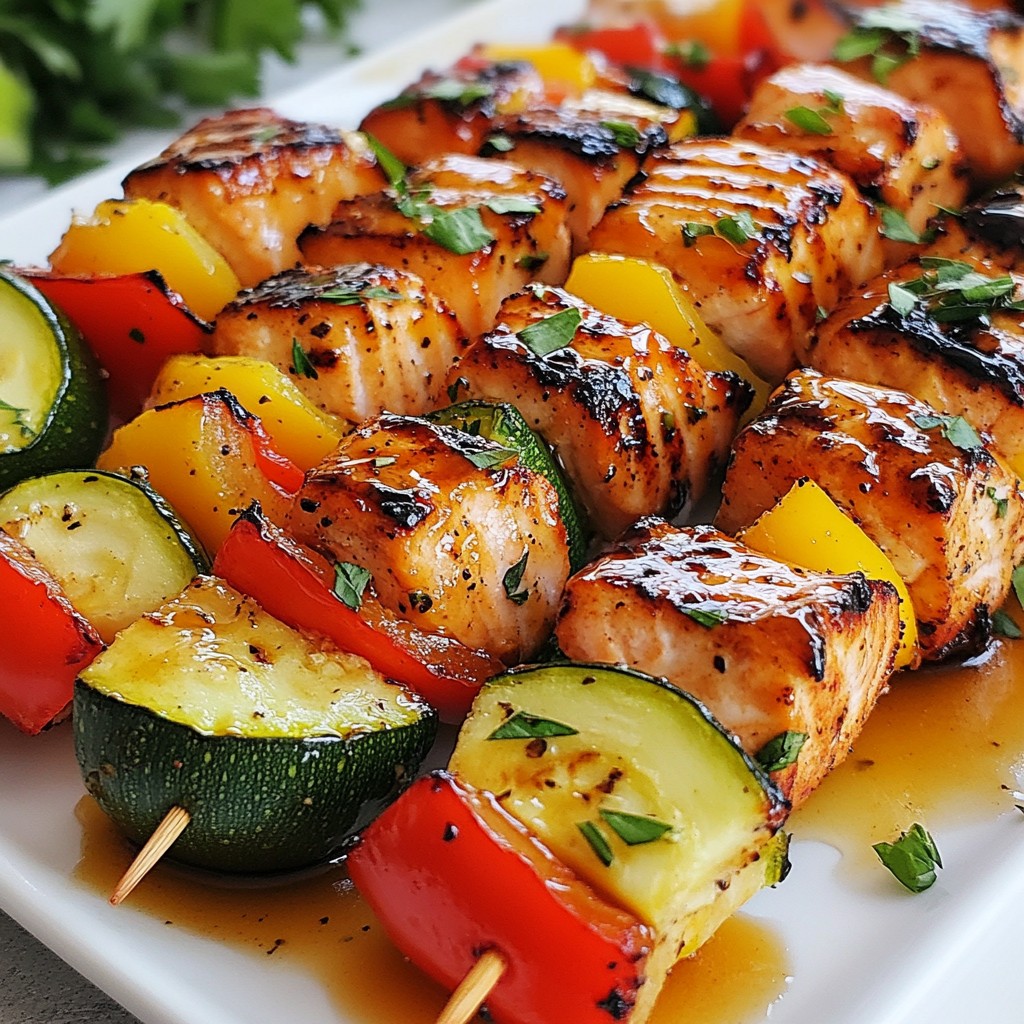 Maple Glazed Salmon Skewers Quick and Tasty Recipe