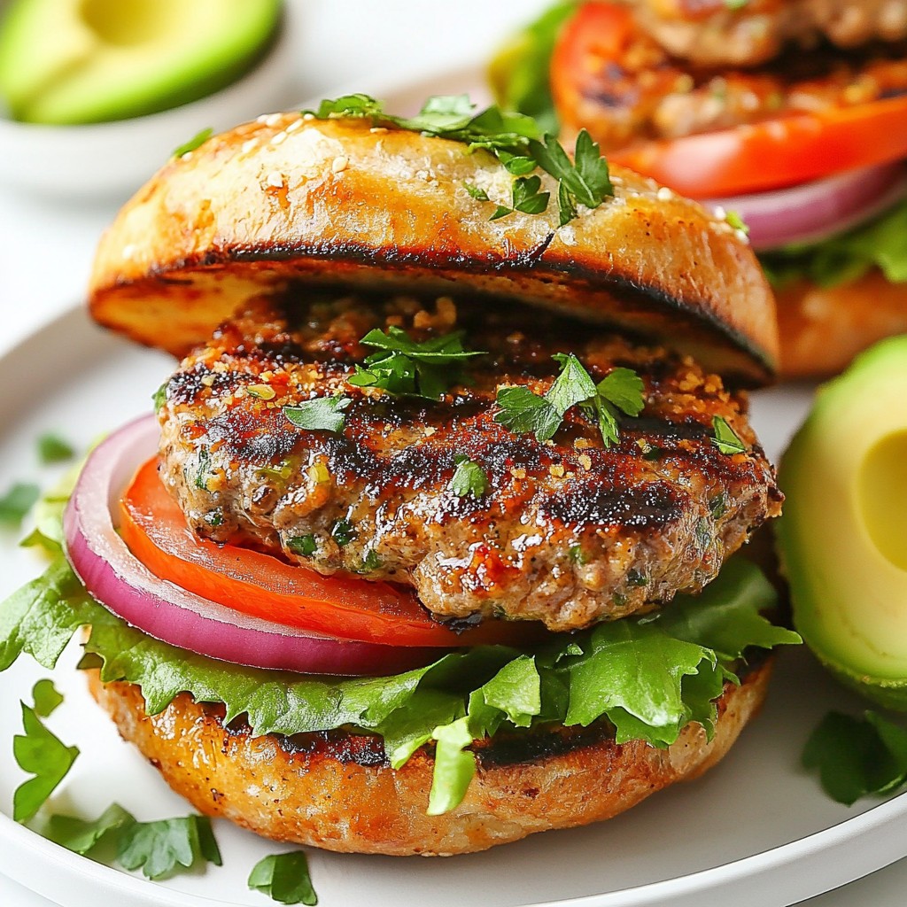 Juicy Grilled Turkey Burgers Tasty and Simple Recipe