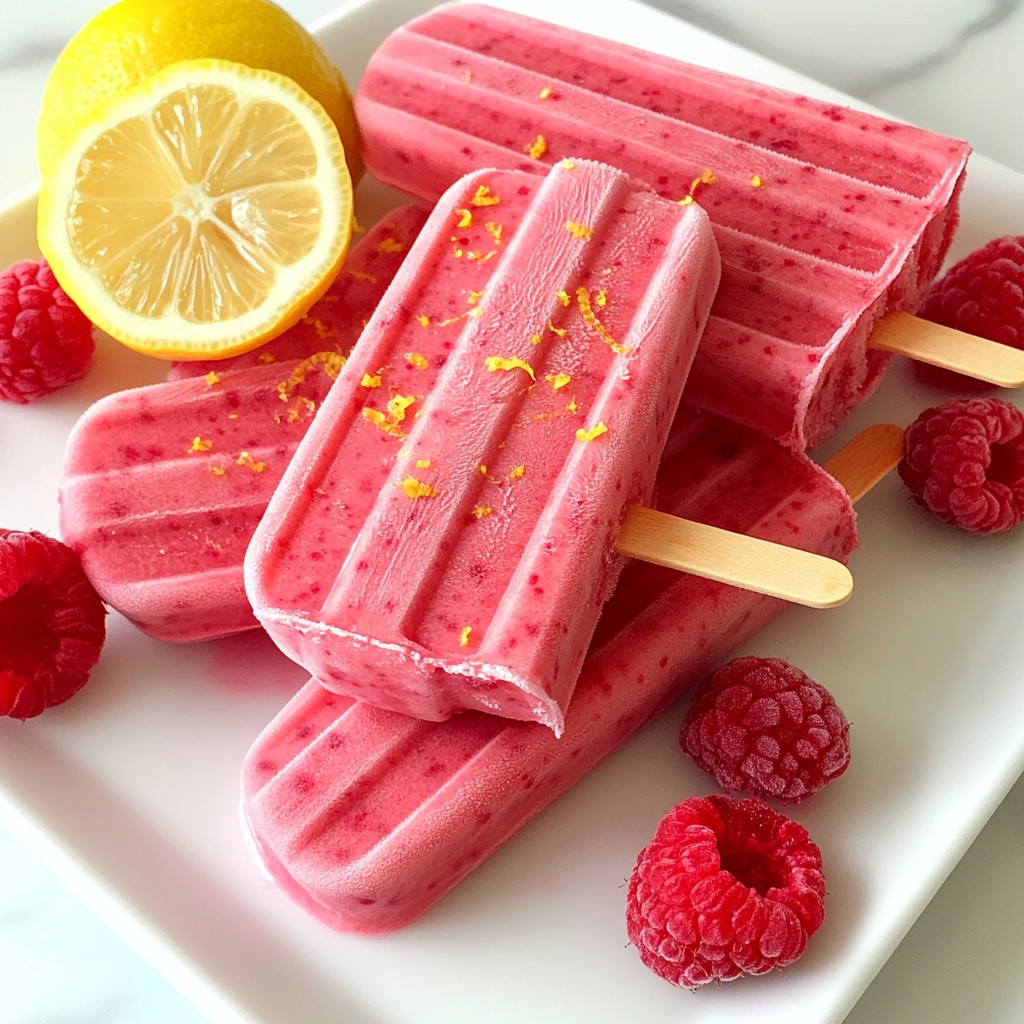 Raspberry Lemonade Popsicles Refreshing Summer Treat