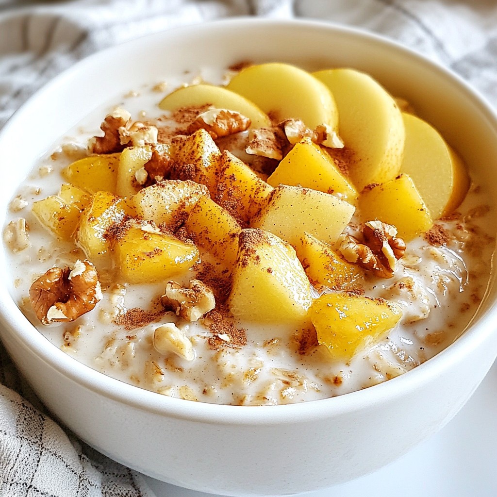 Apple Pie Overnight Oats Tasty and Nutritious Meal