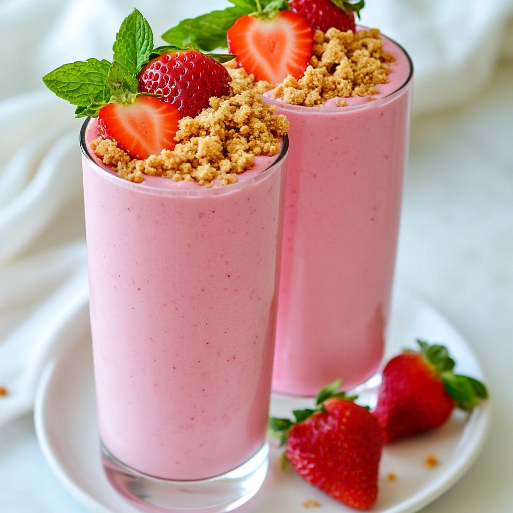 Strawberry Cheesecake Smoothie Delicious and Creamy
