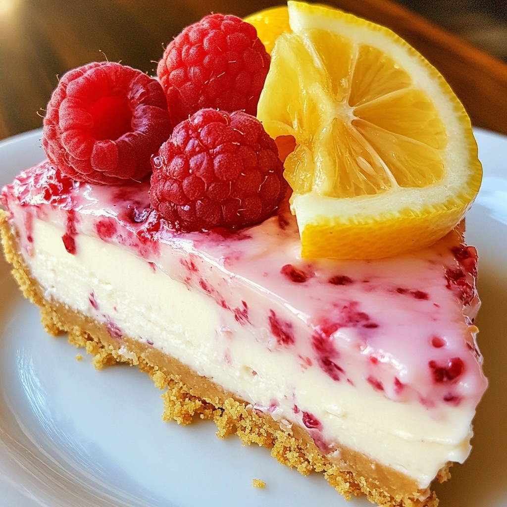 Raspberry Lemonade Cheesecake Delightful and Creamy Dish