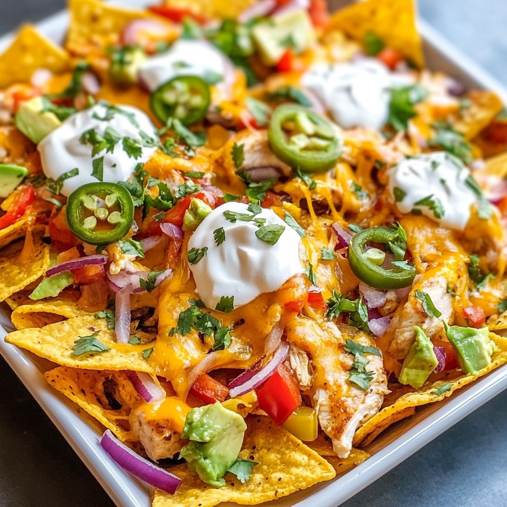 Sheet Pan Fajita Chicken Nachos Easy and Flavorful Dish