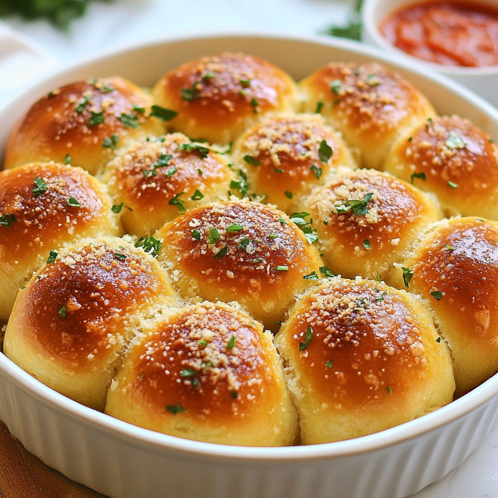 Garlic Parmesan Pull-Apart Rolls Tasty and Simple Recipe