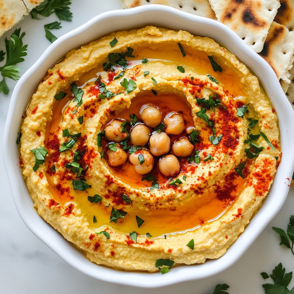 Roasted Red Pepper Hummus Simple and Creamy Dip
