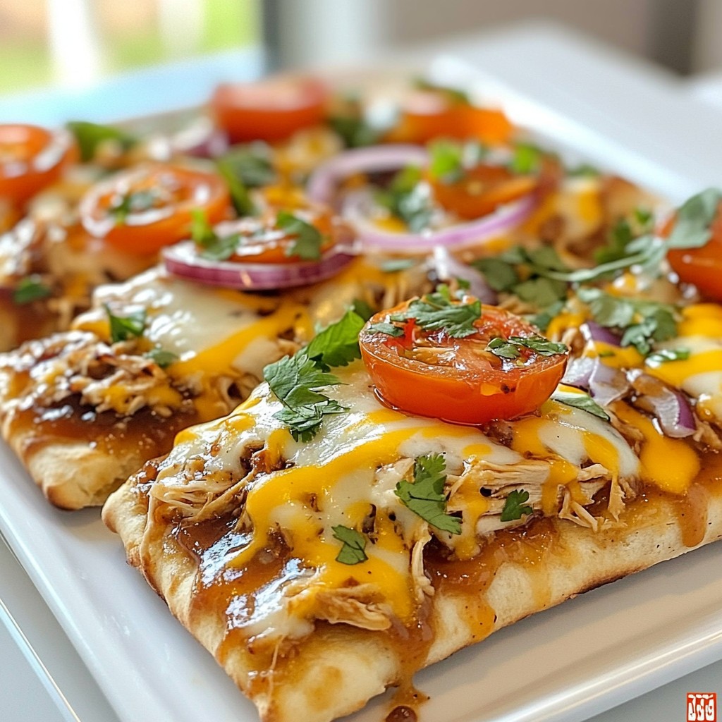 BBQ Ranch Chicken Flatbread Simple and Tasty Meal
