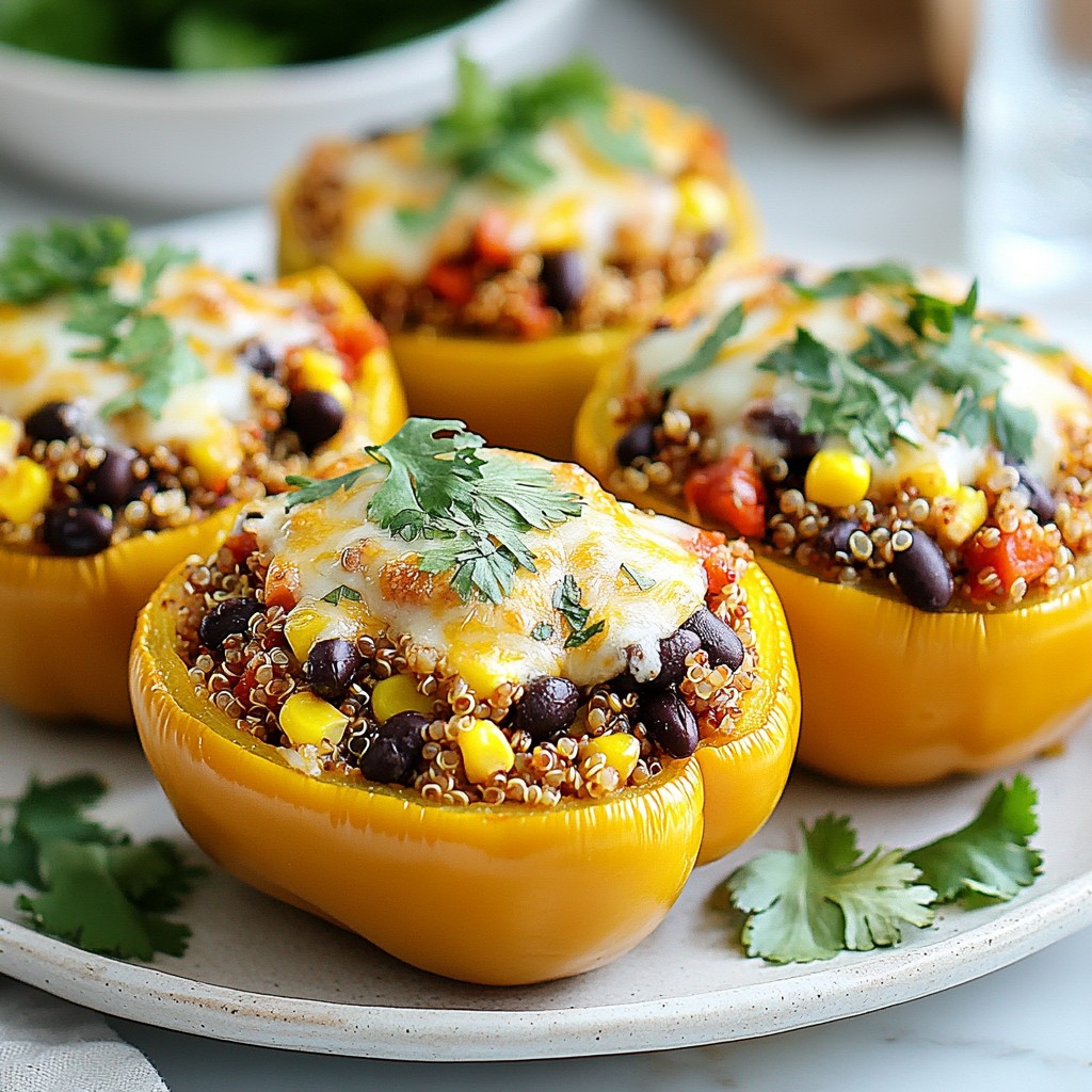 Stuffed Bell Pepper Boats Flavorful and Easy Recipe