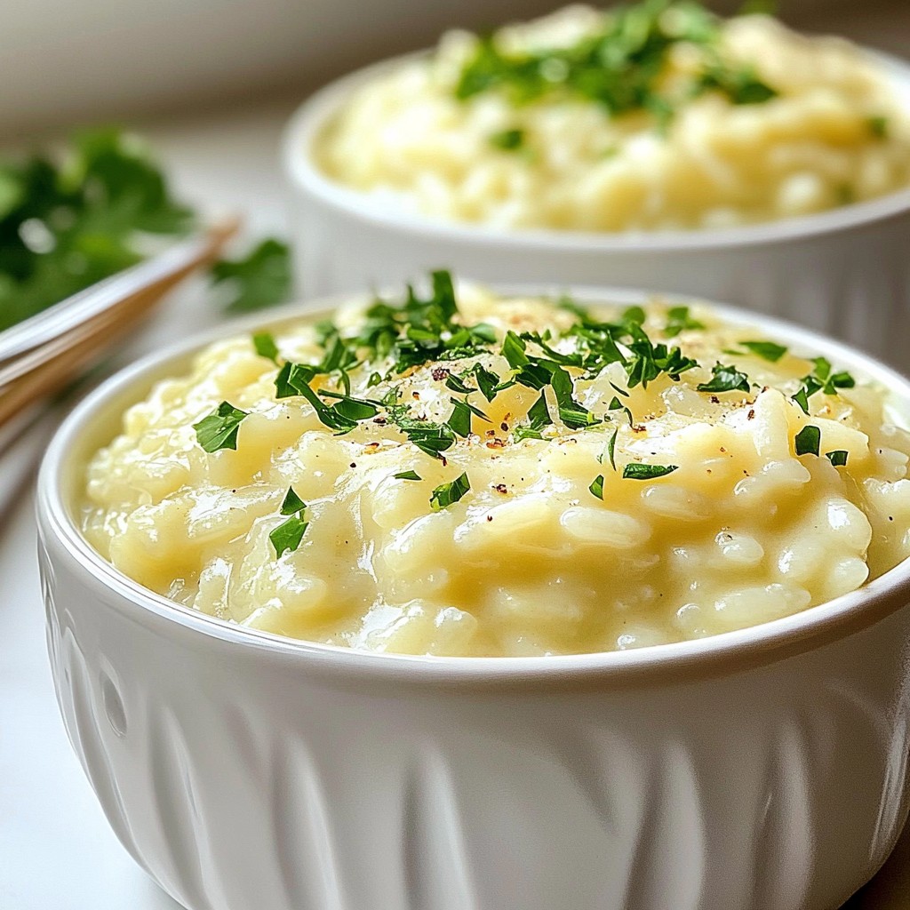 Creamy Garlic Parmesan Risotto Simple Delight to Savor