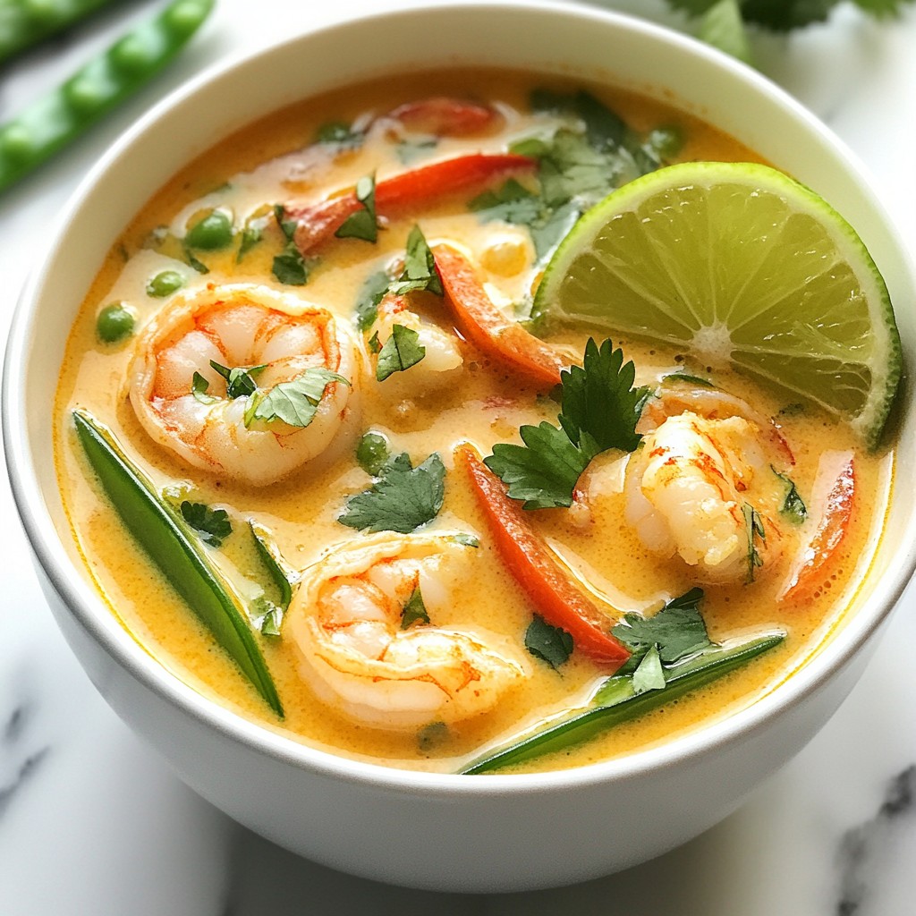 Coconut Lime Shrimp Soup Flavorful and Easy Recipe