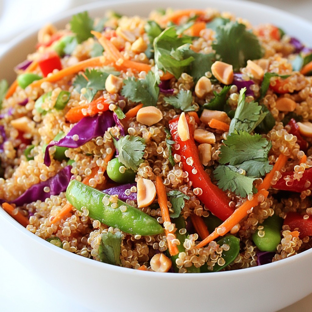 Crunchy Thai Quinoa Salad Fresh and Flavorful Boost